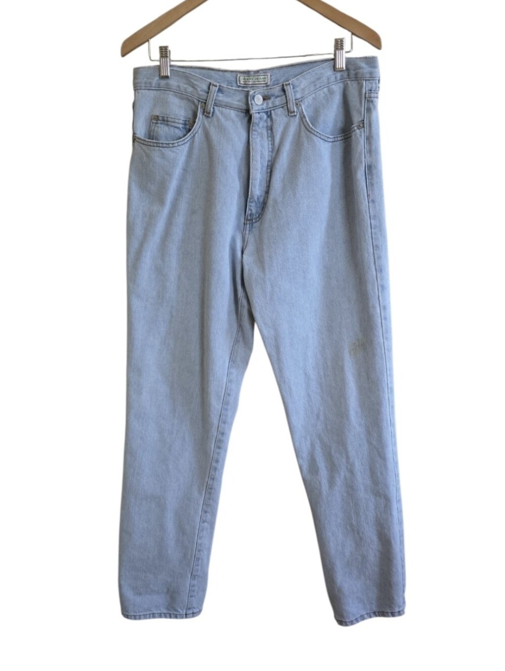 Vintage 90s Guess Green Label Men's Light Wash Straight Leg Jeans. Size 34